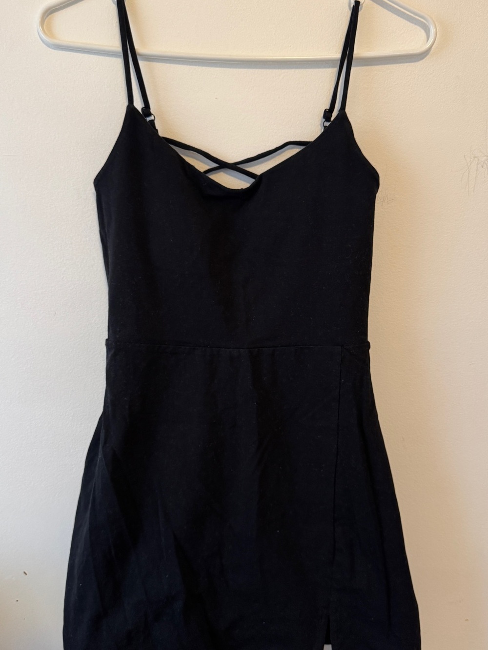 EXPRESS Black Athleisure Mini Dress with Built in Shorts